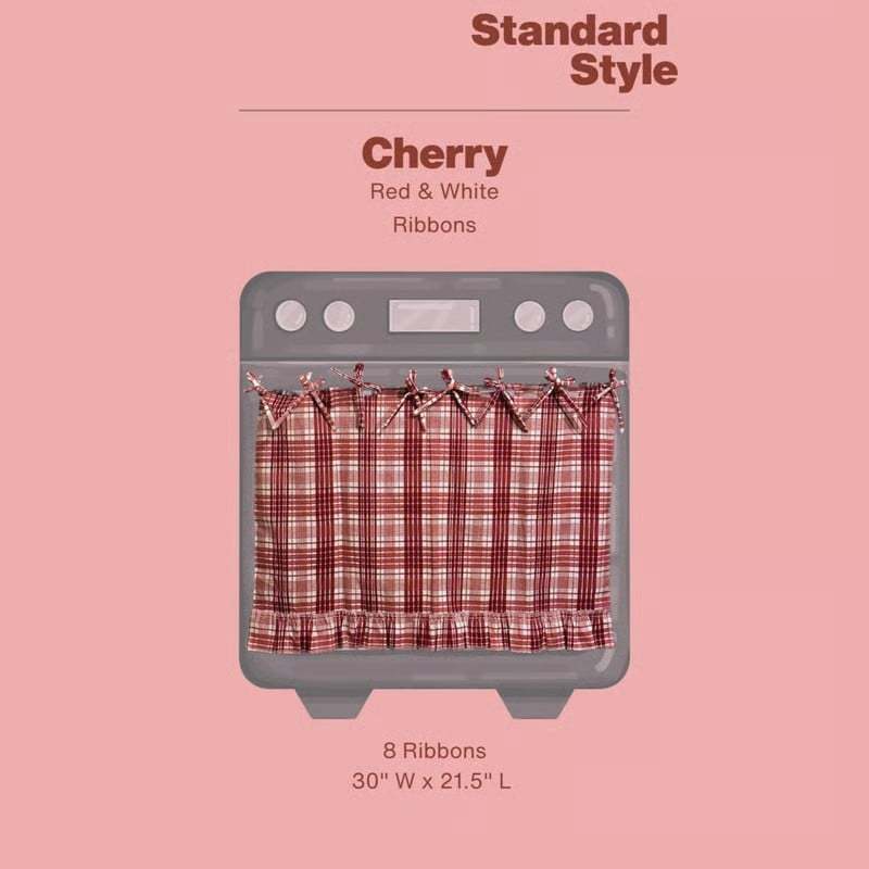 🧺 Handmade Oven Skirts | Farmhouse Kitchen Décor🔒 Heat-Resistant | 🎀 Effortless Install | ✨ Hide Clutter & Elevate Style