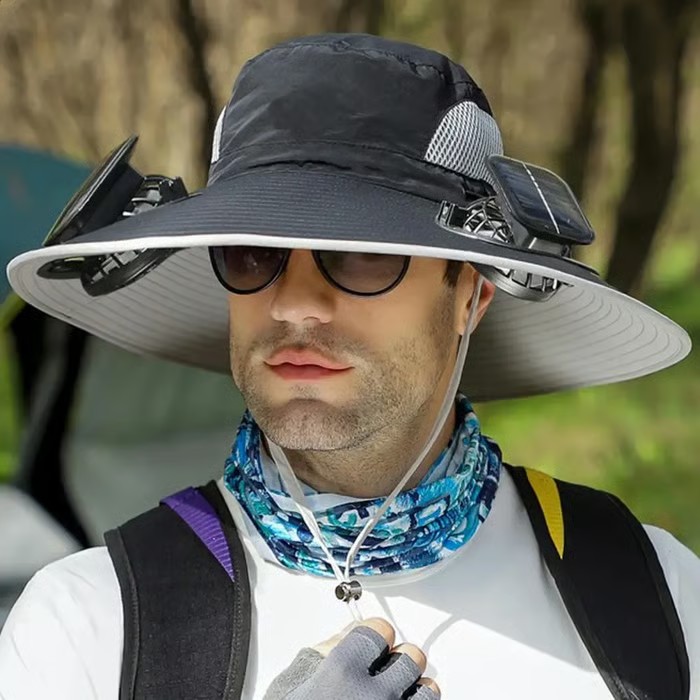 🎁2026 New Ultralight Solar Fan Sun Hat – Lighter Than a Baseball!⚾(Only 11oz)