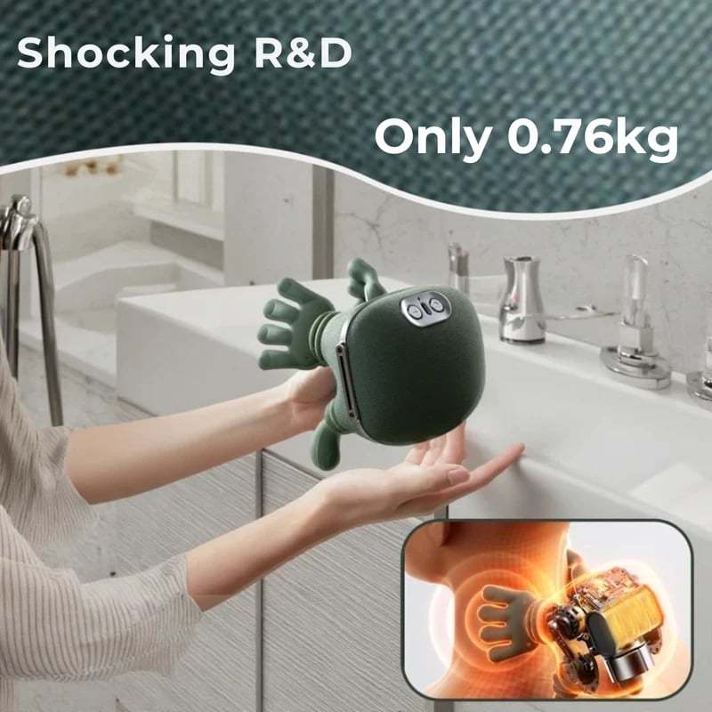 3D Shiatsu Neck & Shoulder Massager with Soothing Heat - Deep Tissue Kneading for Back & Neck Pain Relief