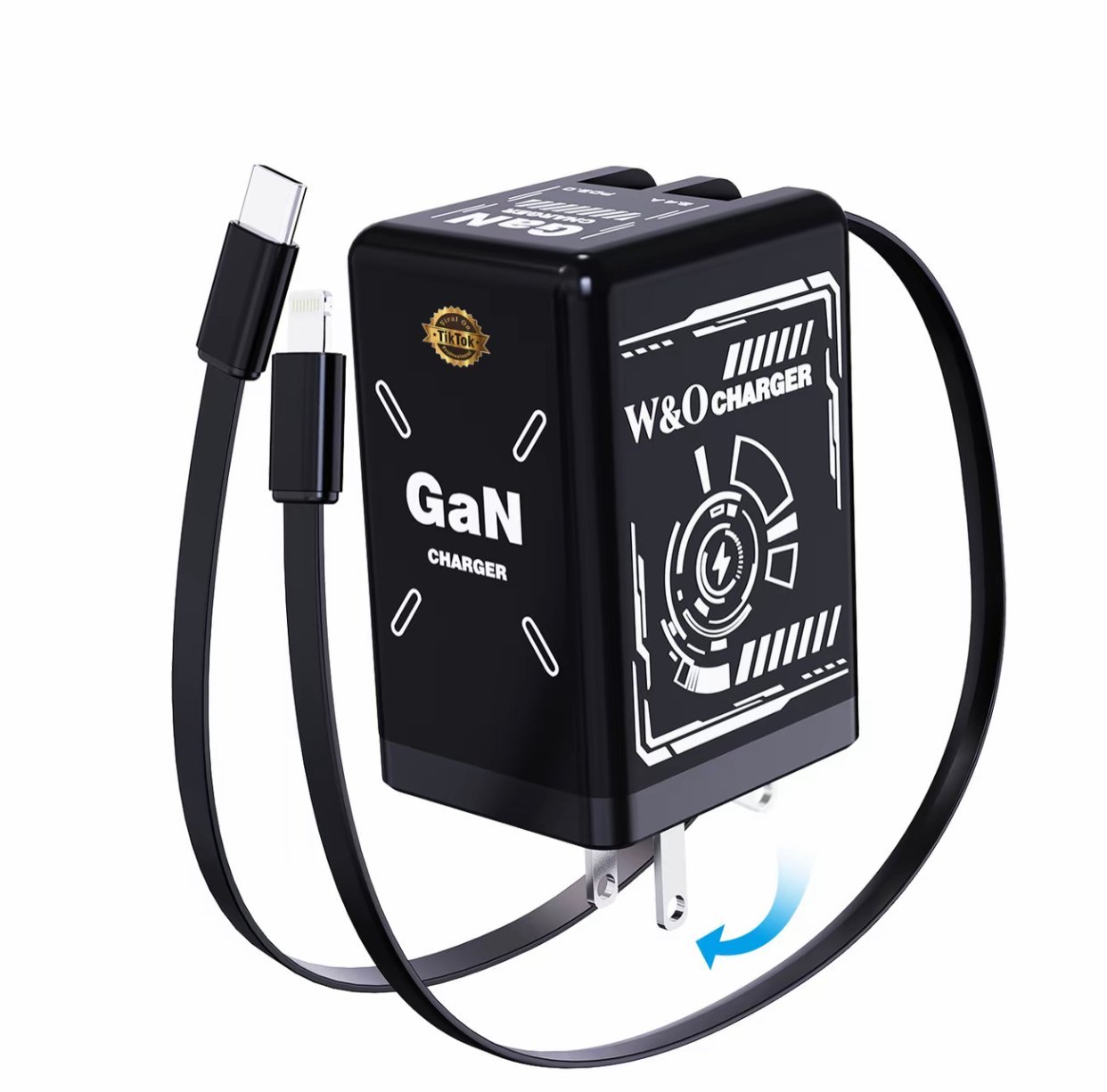 ⏰Limited stock!🔥W&O 2-in-1 GaN 35W Fast Charger