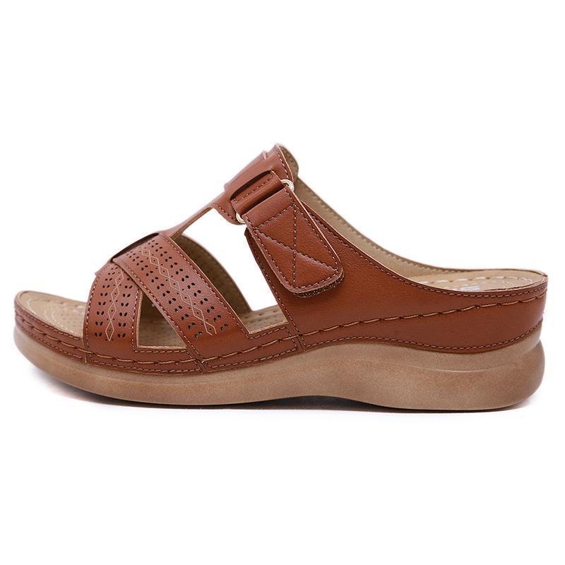 Women's Hook Loop Wedges Sandals