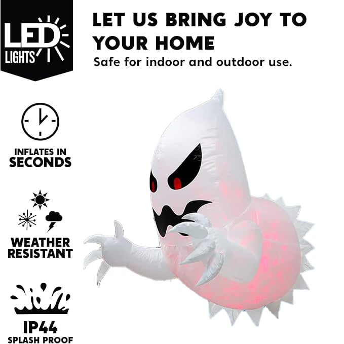 Holiday Day 49% OFF LED Halloween Inflatable Ghost