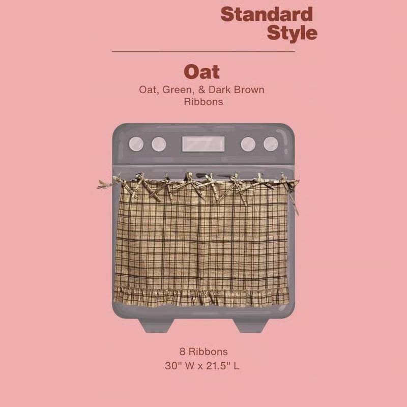 🧺 Handmade Oven Skirts | Farmhouse Kitchen Décor🔒 Heat-Resistant | 🎀 Effortless Install | ✨ Hide Clutter & Elevate Style