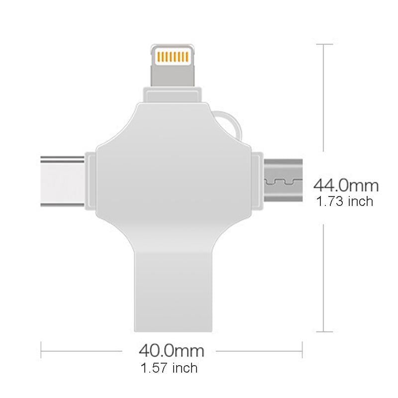 USB Flash Drive, 4-in-1 OTG Memory Stick