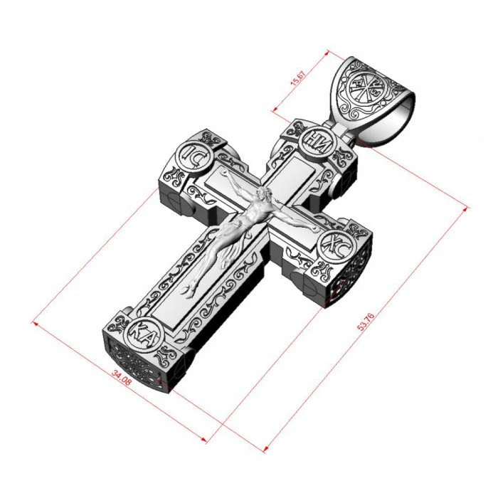 925 Sterling Silver Cross Necklace