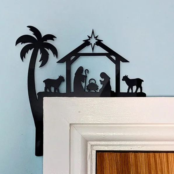 Nativity Scene Door Topper