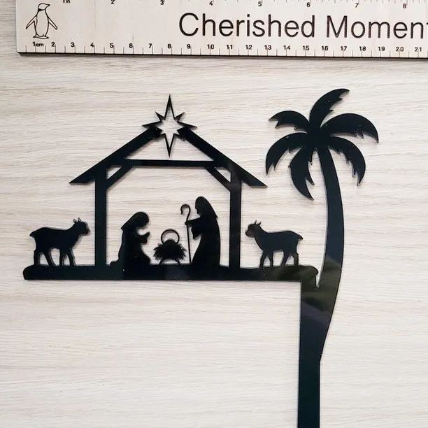 Nativity Scene Door Topper