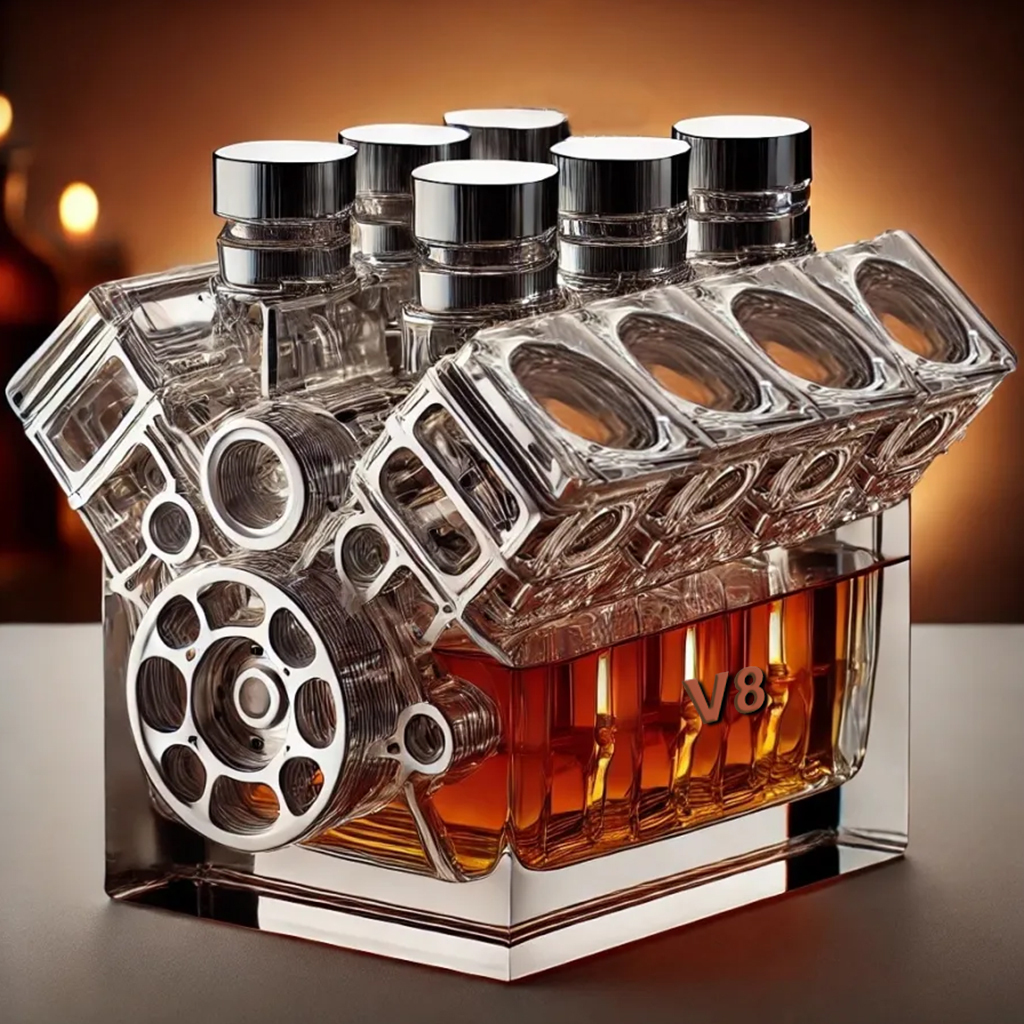 🔥Limited Edition🎁V8 Engines Whisky Bottle