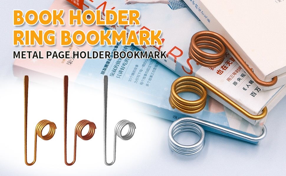 Metal Book Holder Ring Bookmark