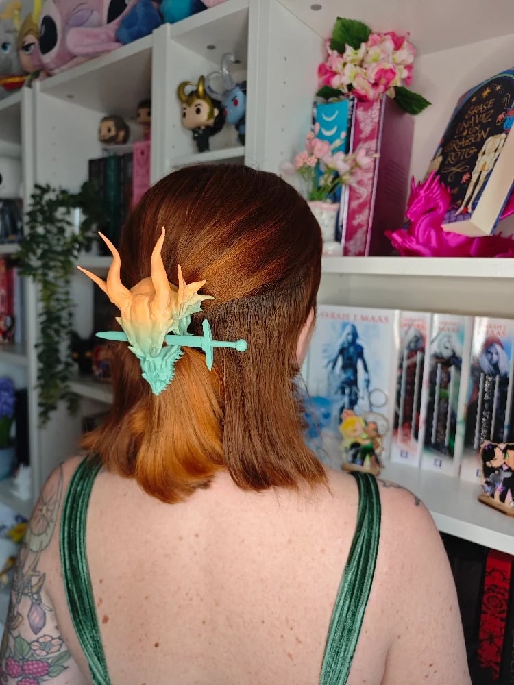 Image 3 of Horquilla verde degradado 