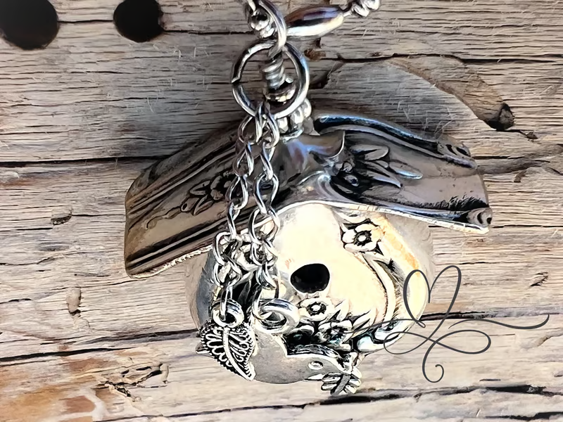 🔥Father's Day Sale: - 🐦Birdhouse Necklace • The 1951 "Magnolia" Silverware Birdhouse💯Sterling Silver✨🎉-Festivesl