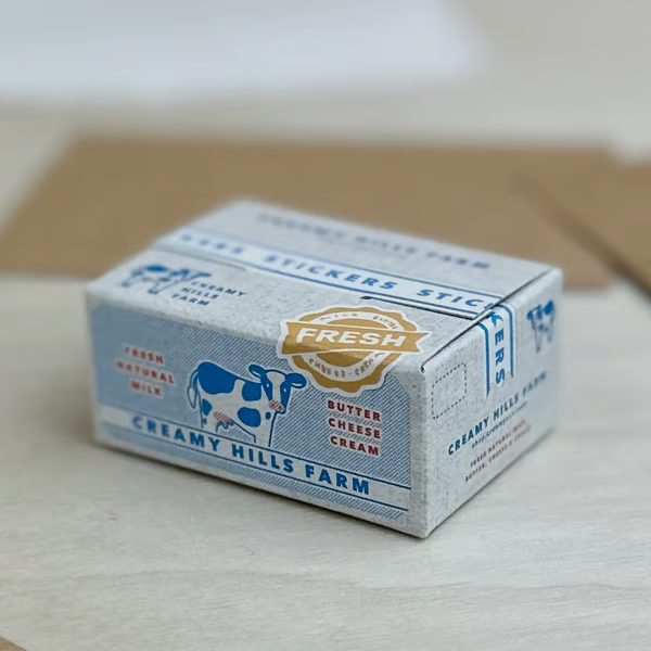 Miniature Shipping Box Flake Sticker Set