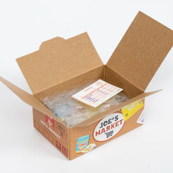 Miniature Shipping Box Flake Sticker Set