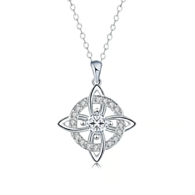 Mystical Birthstone Witches Knot Necklace – Natural Crystal🔮💞Protect Your Loved Ones