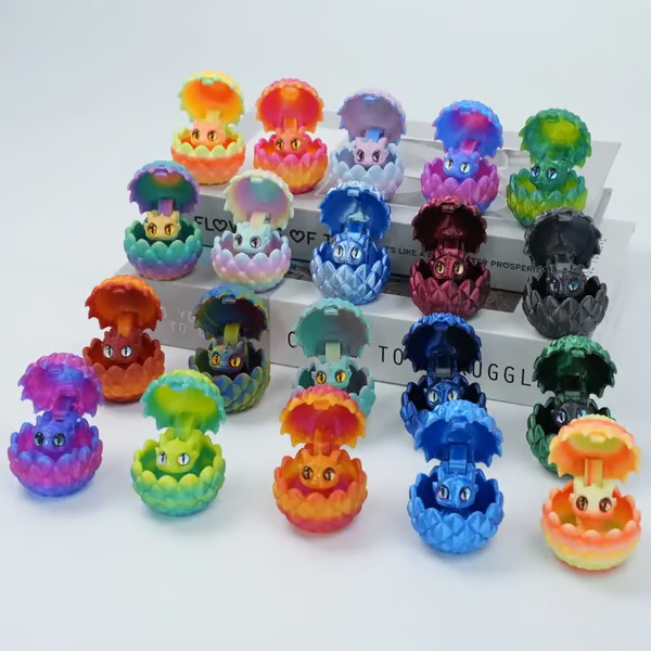 ✨🐉Your Favorite Sky Companions: 20-Piece Random Colors Mini Dragon Egg Set(Includes 10 Eggs & 10 Mini Dragons)