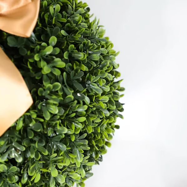 35" Artisan-Crafted Bunny Topiary