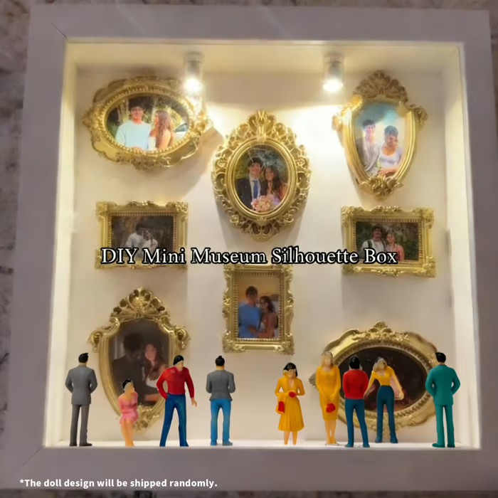 ✨DIY Mini Museum Silhouette Box – Celebrate Your Unique Memories in Style 💖