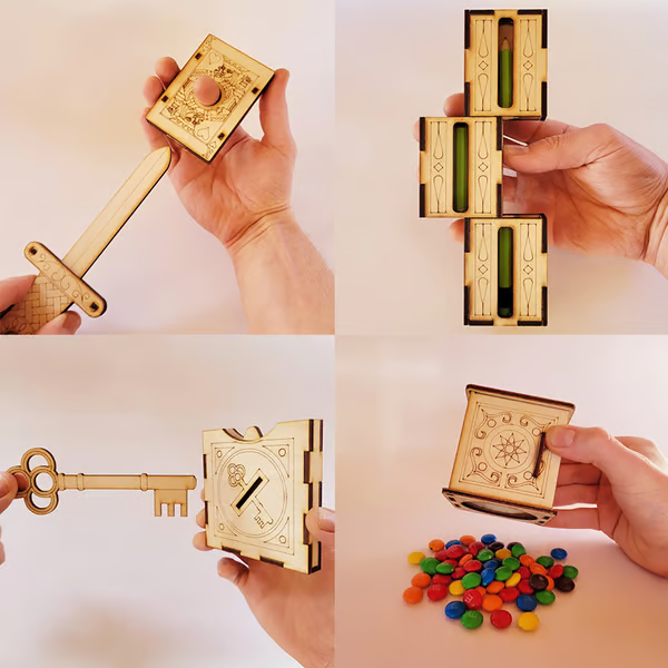 🎩Handcrafted Wooden - DIY Magic Set