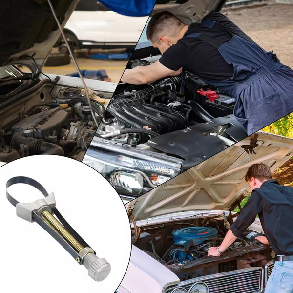 ✨LAST DAY ONLY 49% OFF🔥USA NEW Auto Car Diameter Adjustable Oil Filter Removal Strap Wrench Tool