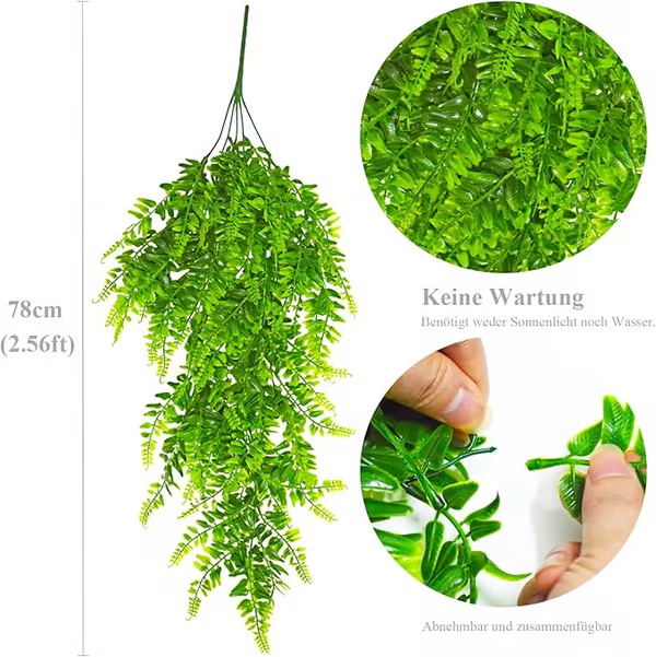 🔥LAST DAY 57% OFF🎁Outdoor Artificial Boston Ferns UV Resistant Faux Greenary Vine