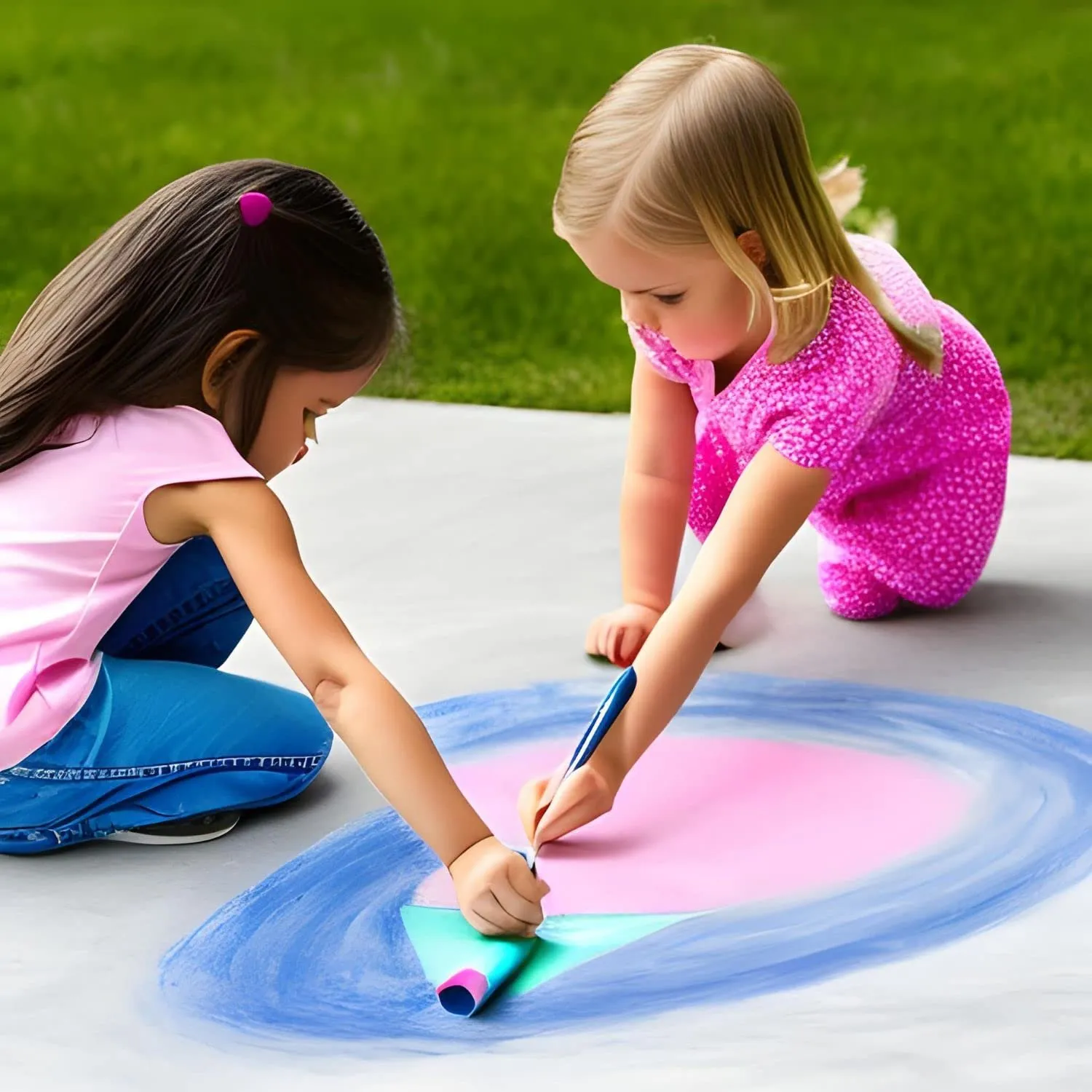Sidewalk Chalk Paint Brush With Liquid Chalk