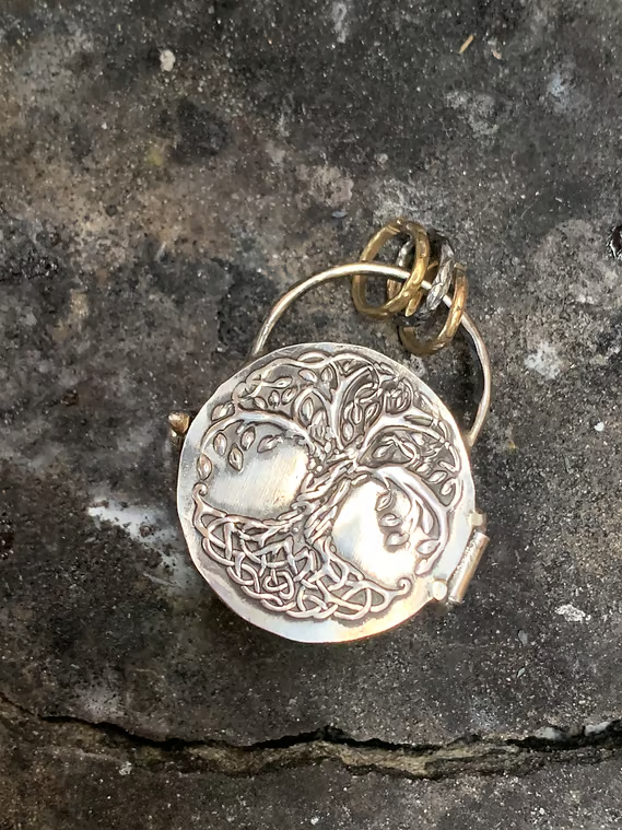 🔥LAST DAY SALE 49% OFF-925 Silver Triple Moon & Tree of Life Locket