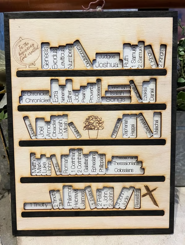 Handmade Wooden Bible Tracker