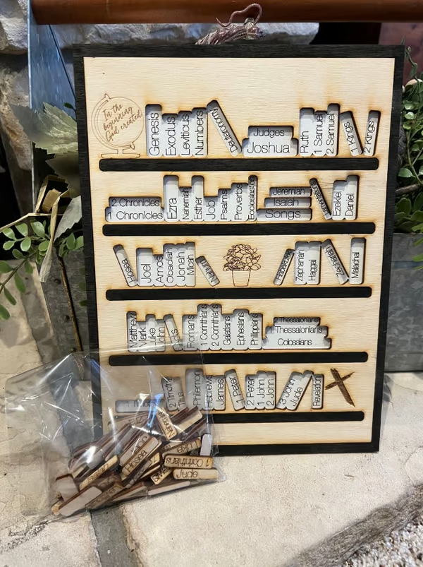 Handmade Wooden Bible Tracker