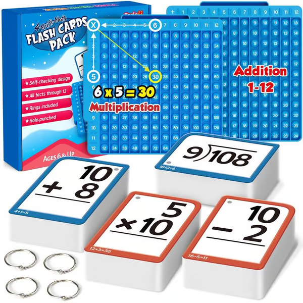 🔥LAST DAY 49% OFF🔥Math Flash Cards + Math Board