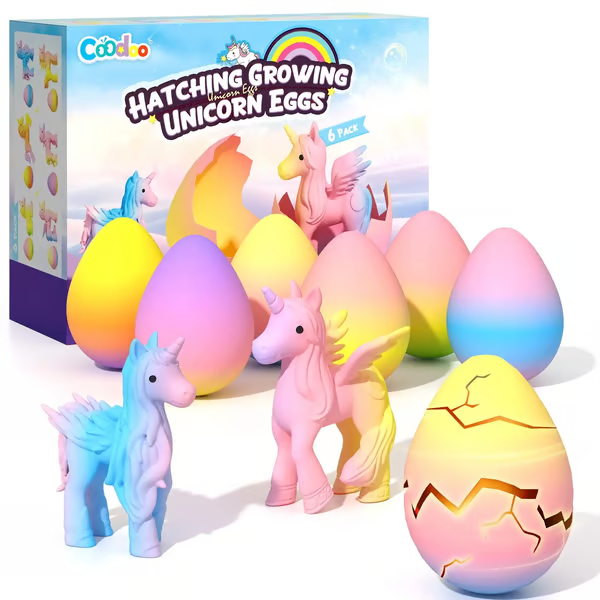 🦄Magical Hatching Unicorn Eggs✨6 Pack Enchantment & Surprise💦Water-Grow & Spark Joy — Kids’ Enchanted Surprise Toy🎁-Festivesl