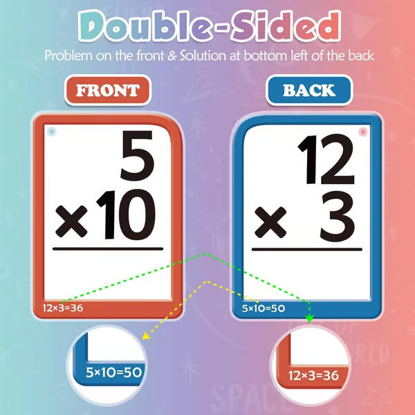 🔥LAST DAY 49% OFF🔥Math Flash Cards + Math Board