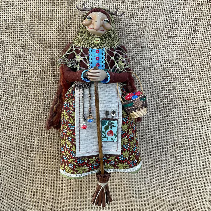 🔥Last 4 hours Sale: Save 49%- Handmade Kitchen Witch Doll