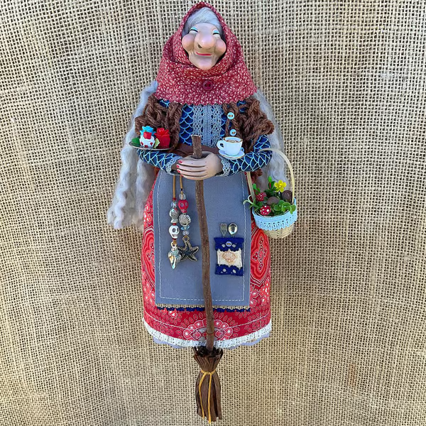 🔥Last 4 hours Sale: Save 49%- Handmade Kitchen Witch Doll