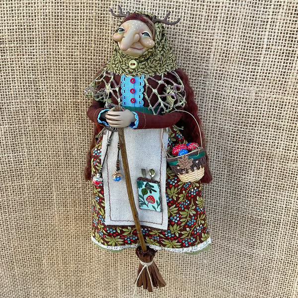 🔥Last 4 hours Sale: Save 49%- Handmade Kitchen Witch Doll