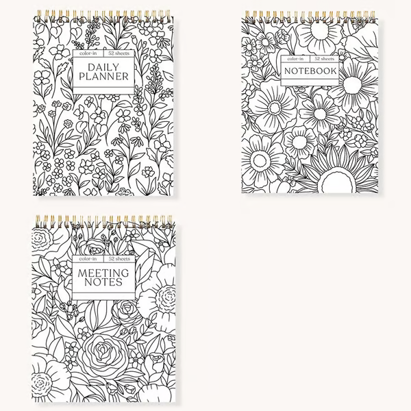 🎨Color-In Spiral Notebook & Daily Planner🧑‍🎨
