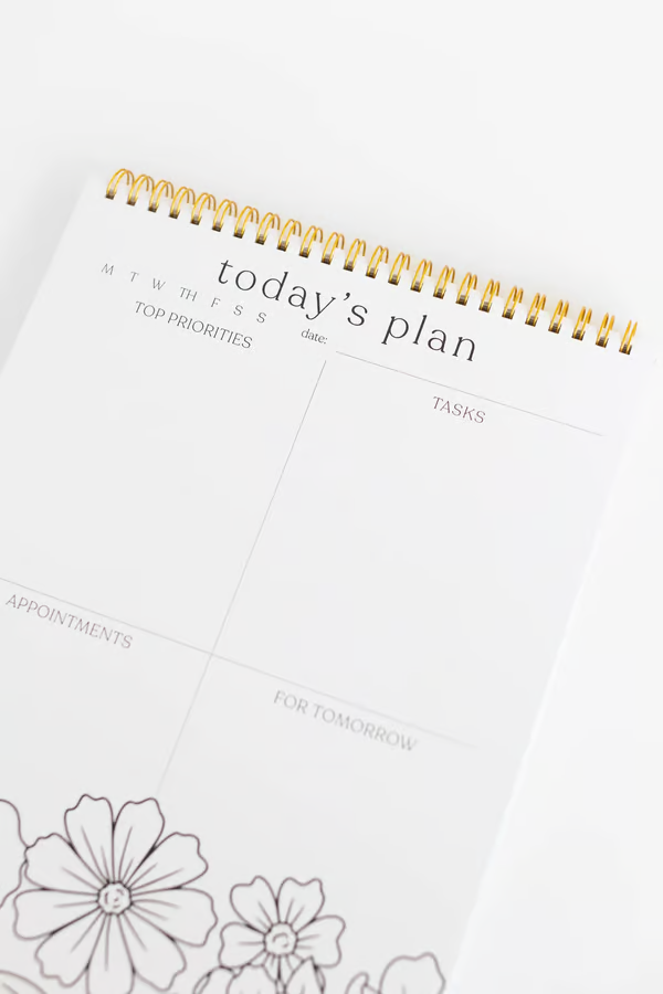 🎨Color-In Spiral Notebook & Daily Planner🧑‍🎨