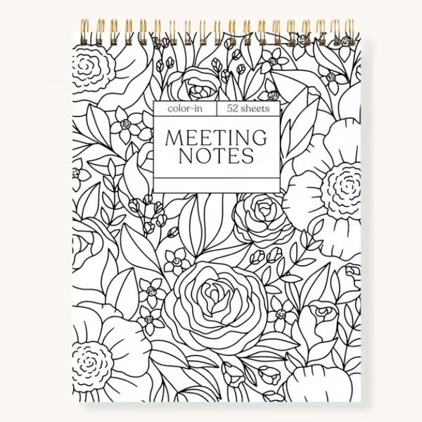 🎨Color-In Spiral Notebook & Daily Planner🧑‍🎨