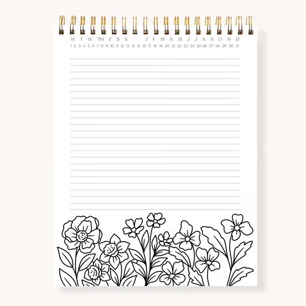 🎨Color-In Spiral Notebook & Daily Planner🧑‍🎨