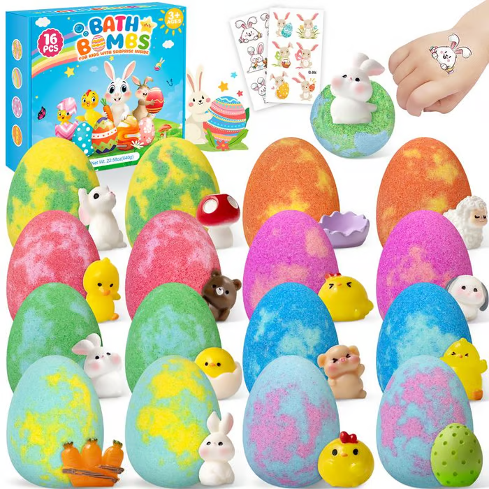 🥚 BunnyBurst Surprise Bath Bombs for Kids