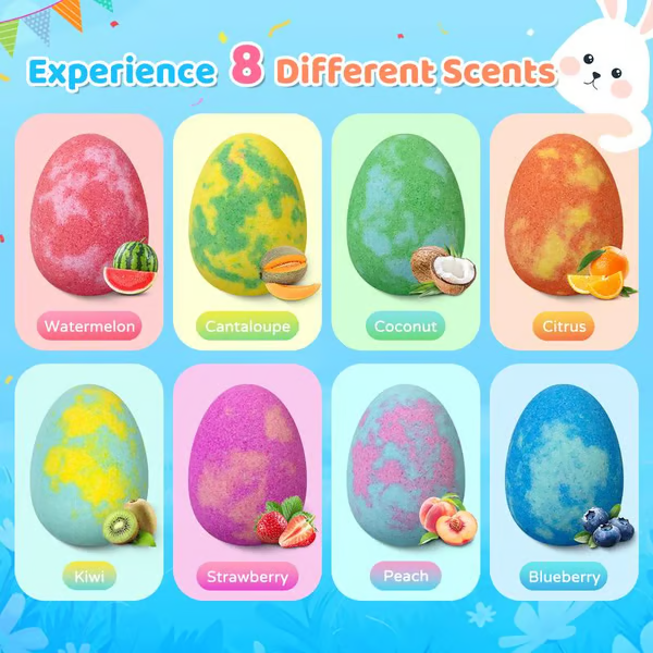 🥚 BunnyBurst Surprise Bath Bombs for Kids