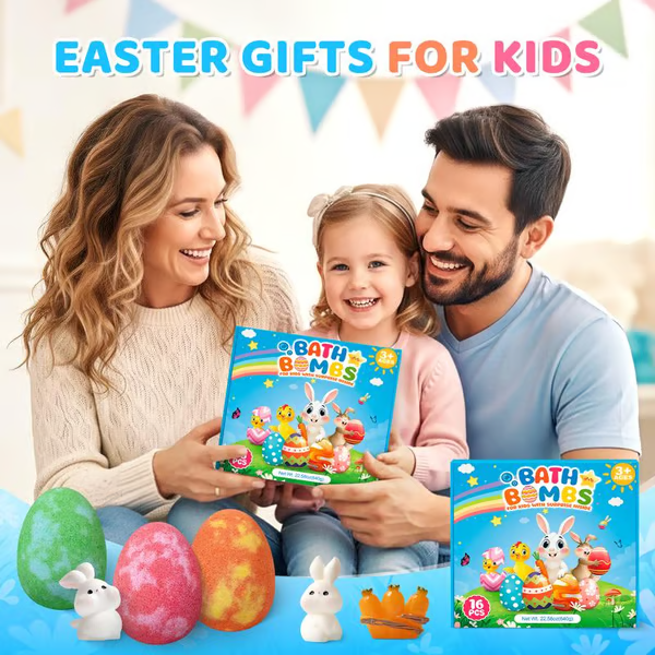 🥚 BunnyBurst Surprise Bath Bombs for Kids