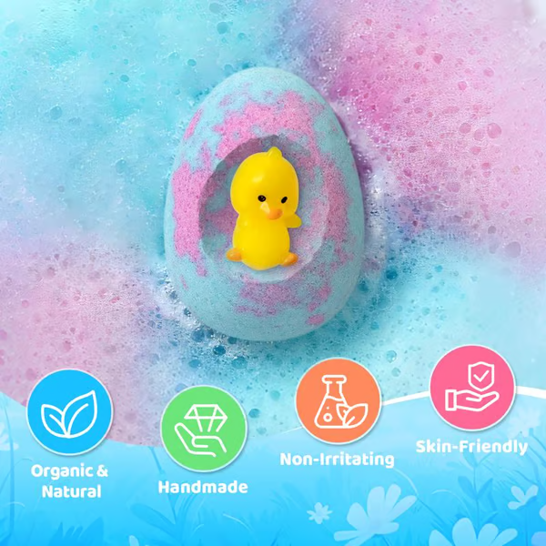 🥚 BunnyBurst Surprise Bath Bombs for Kids