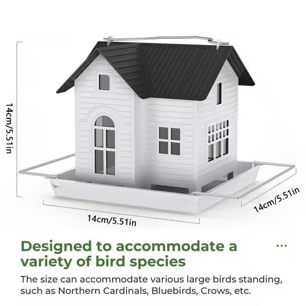 🐦Solar-Powered Glowing Bird Feeder House