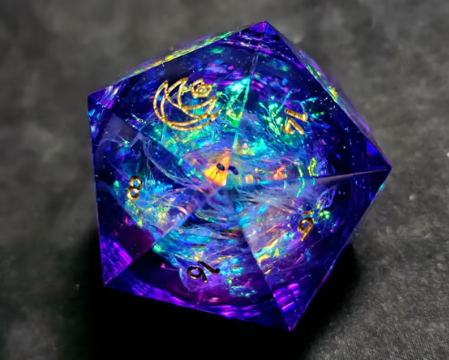 ✨ElectroHex 63mm Liquid Core Chonk D20🎲BUY 2 FREE SHIPPING