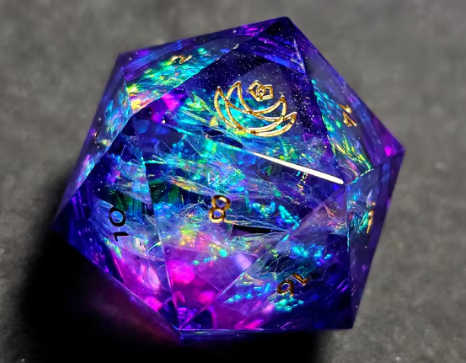 ✨ElectroHex 63mm Liquid Core Chonk D20🎲BUY 2 FREE SHIPPING