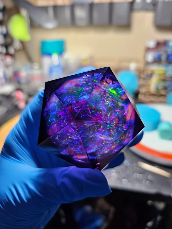 ✨ElectroHex 63mm Liquid Core Chonk D20🎲BUY 2 FREE SHIPPING