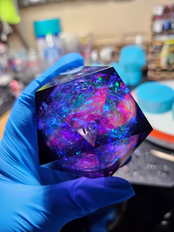 ✨ElectroHex 63mm Liquid Core Chonk D20🎲BUY 2 FREE SHIPPING