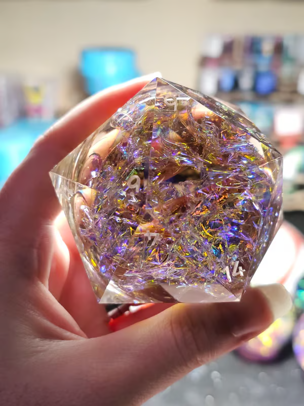 ✨ElectroHex 63mm Liquid Core Chonk D20🎲BUY 2 FREE SHIPPING