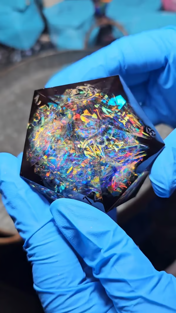 ✨ElectroHex 63mm Liquid Core Chonk D20🎲BUY 2 FREE SHIPPING