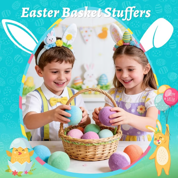 🥚✨Easter Gift - 24-Piece Children Bath Ball Gift Box